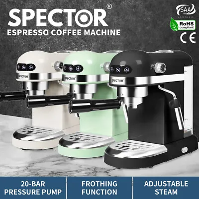 $159.99 • Buy Spector Coffee Machine Espresso Latter Cappuccino Flat White Maker Milk Frother