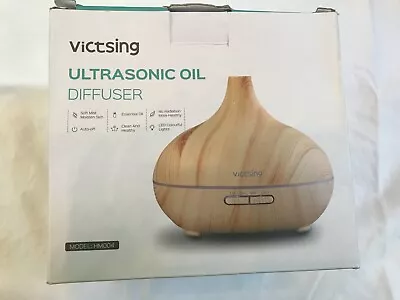 Victsing Ultraonic Oil Diffuser Woodgrain Finish New In Excellent Condition • $20