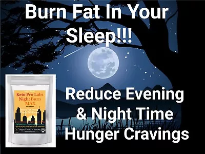 Fat Burn MAX Night-Time Fat Burner Pill Diet & Fast Weight Loss Shred Tablet • £7.95