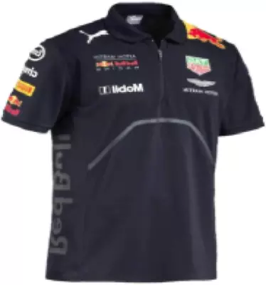 Aston Martin Redbull Polo Formula 1 Racing  T-shirt Thin Breathable Fabric • $35