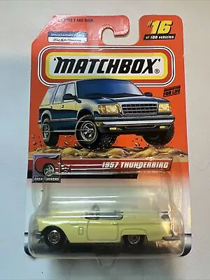 Matchbox 1957 Thunderbird Great Drivers Yellow (2003) B2 • $8.99