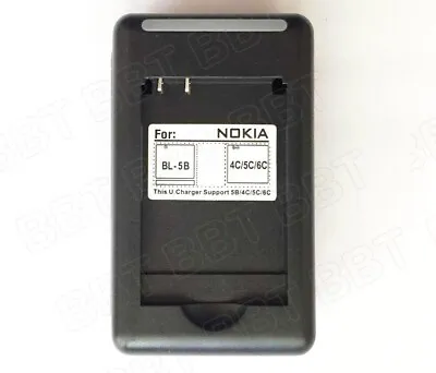 $1.99 • Buy New For Nokia BL-5C/5B/4C/6C 1100 1208 1280 1202 1200 6020 1616 5300 Charger