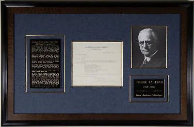 George Eastman - Typed Letter Signed 02/05/1929 • $3000