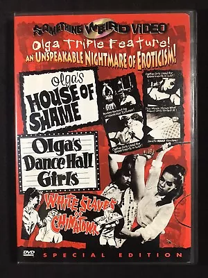 Olga's Triple Feature House Of Shame Dance Hall Girls White Slaves Of Chinatown • $45