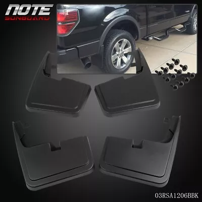 Fit For 2015-2018 Ford F150 Front+Rear Splash Mud Guards Flaps W/o Fender Flares • $24.91