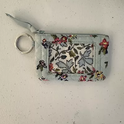 Vera Bradley Zip ID Case Coin Purse Wallet Water Bouquet • $10.90