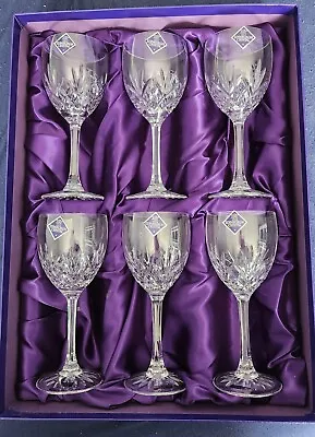 Edinburgh Crystal Wine Glasses Set Of 6 • £95