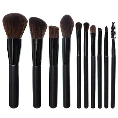 10pcs Professional Full Completed Makeup Brushes Soft Synthetic Bristles • $1.99