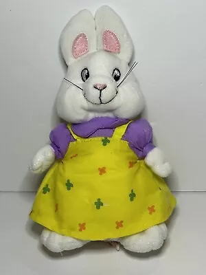 Ty 2013 Max And Ruby Plush Bunny RUBY Purple Yellow Dress Stuffed Animal • $9.99