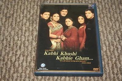 Kabhi Khushi Kabhie Gham - Shahrukh Khan Hrithik - Bollywood Hindi Movie Dvd • $13.99