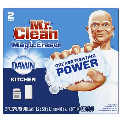 Mr. Clean Magic Eraser Dawn Powered Non-Scratch Eraser Sponge For Kitchen 2 Pack • $9.99