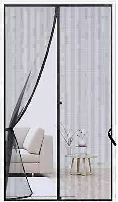 Magnetic Screen Door 38 X 82 Reinforced Fiberglass Mesh Curtain Back Door Mes... • $22.24