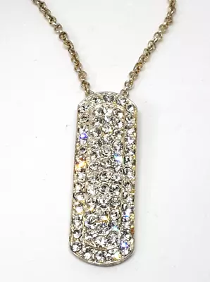 £2.50 • Buy Womens Fashion Jewellery Faux Silver Rhinestone Diamante Crystal Party Necklace