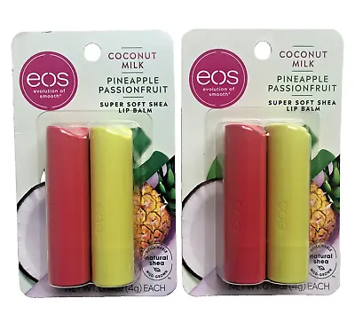 (2 Packs) Eos Super Soft Shea Lip Balm (Coconut Milk & Pineapple Passionfruit) • $14.75