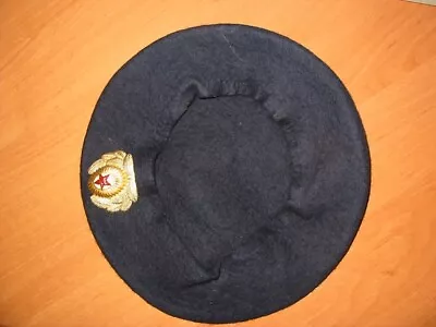 Soviet Russian Beret Cap Parade Women VDV Military Hat USSR Uniform • $49.98