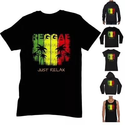 Reggae Just Relax T Shirt - Rasta Jamaica Bob Marley • $48.74