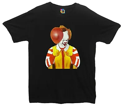 Pennywise Ronald Mcdonald Funny Halloween Printed T-Shirt (IT Inspired) • £9.95