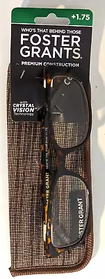 Reading Glasses Foster Grant +1.75 Crystal Vision Tech. 54 18 145 PD58.5mm  NEW  • $9.89