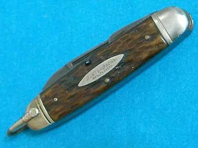 Rare Vintage Shapleigh Hdw Buster Brown Shoes Knife Bone Scouts Survival Knives • $169.99