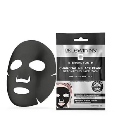 £6.59 • Buy Dr Lewinn's Charocal & Black Pearl Detoxifying Face Mask 1pc Invigorate Skin