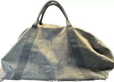 Vintage Military Duffle Bag Coverted Sports Bag Slinger Owls Slinger WI As Found • $74.99