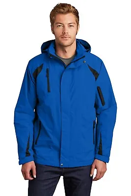 Port Authority Mens Long Sleeve Colorblock Waterproof All Season II Jacket J304 • $69.09