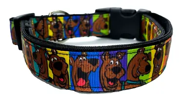 Scooby Doo Dog Collar 1 Inch WidthAdjustable Photo Scooby Collar Cute Collar • $11.95