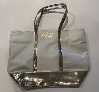 NEW Victorias Secret Sparkle Tote Bag  Limited Edition • $16.99