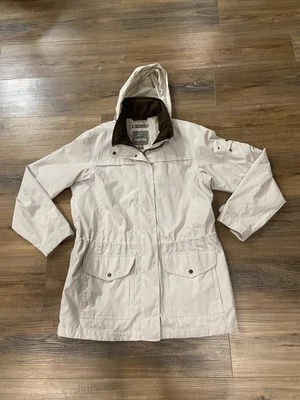 $25 • Buy Pacific Trail Ladies Size S Outdoor Wear Wind Breaker Coat Hooded Jacket -Ivory
