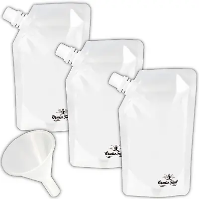 Concealable Reusable Cruise Flask Kit 3x8oz + Funnel • $7.99