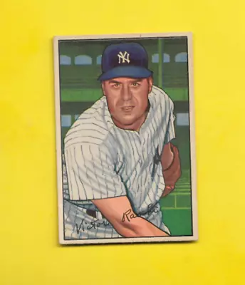 1952 Bowman Vic Raschi #37 New York Yankees EXCELLENT FREE SHIPPING • $9.99