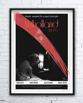 MULHOLLAND DRIVE Polish Poster -- Print David Lynch Naomi Watts Laura Harring Dr • $62