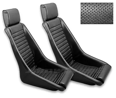 RETRO CLASSIC KPGC11 VINTAGE RACING BUCKET SEATS (Perforated / PVC) PAIR • $1479.50