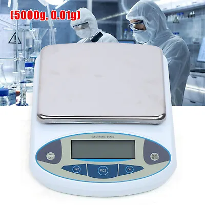 5Kg/ 0.01g Lab Analytical Balance Digital Precision Weighing Scale Electronic • $68.40