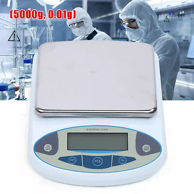 Analytical Balance 5000g X 0.01g Lab Electronic Digital Precision Scale 3W NEW • $68.40