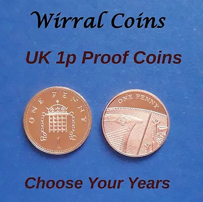 £13.99 • Buy 1971 - 2021 UK PROOF 1p One Penny Coins - Choose Your Years