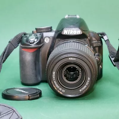 Nikon D3100 DSLR Camera 14.2MP With 55-200mm Lens Working Order. • £165