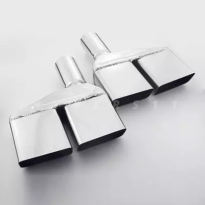 2  ID Quad Stainless Steel Exhaust Tips For 1970 71 72 73 74 Dodge Challenger • $159.97