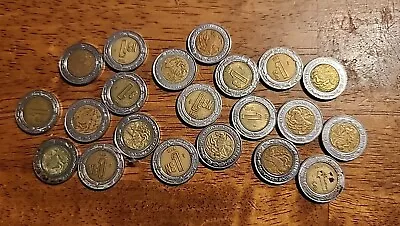 Mexico Lot Of 705 Pesos Coins & Currency • $20.50