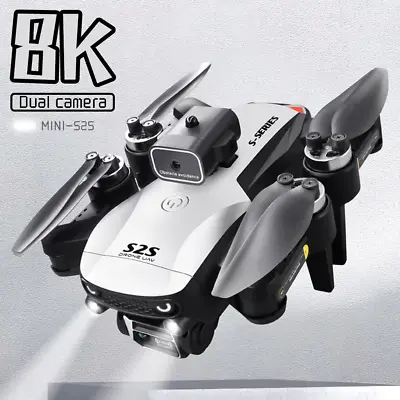 New S2S Mini Drone 4K Profesional 8K HD Camera Obstacle Avoidance Aerial • $94.19