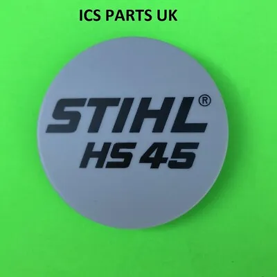 £7.90 • Buy Genuine Hs 45 Stihl Model Plate Badge Logo Hedge Trimmer 4228 967 1500