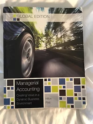 Managerial Accounting (Global Ed) By Ronald W. Hilton David Platt... • £7