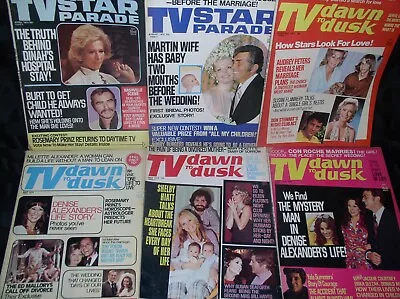 6x TV Star Parade & TV Dawn To Dusk Magazines~1973 /1974~Soap Opera Daytime Mags • $25