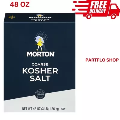 Morton Salt Coarse Kosher Salt – For Cooking Grilling Brining & Salt Rimming • $5.50