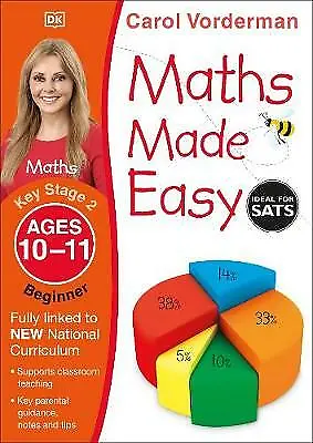 £4.91 • Buy Maths Made Easy Beginner Ages 1011 Ke By Carol Vorderman 9781409344858 NEW Book