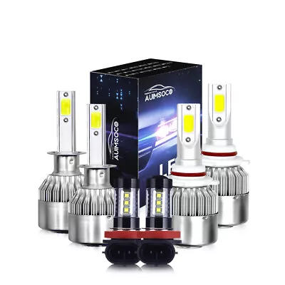 For Ford Escape 2017 LED Headlights & Fog Lights Bulbs Kit DRL 6000K H1+9005+H11 • $41.23