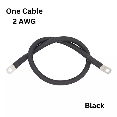 2 AWG Gauge Custom Battery Cable Copper Car Solar Power Wire Inverter RV Welding • $9.71