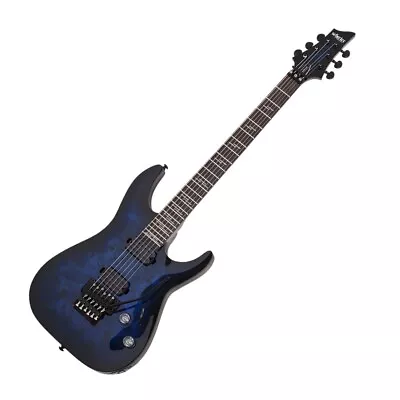 Schecter Omen Elite-6 FR Electric Guitar - See Thru Blue Burst • $705.67