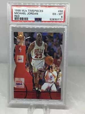 1998 Upper Deck MJx Timepieces Red #66 Michael Jordan PSA 6 (12 In All Grades) • $30