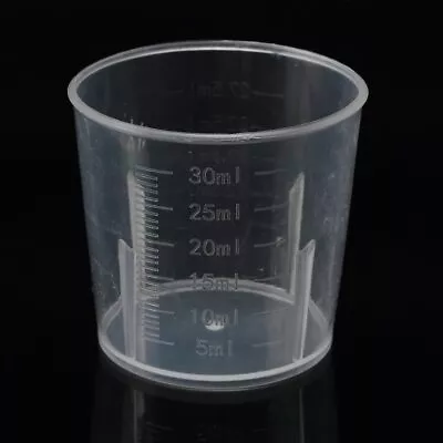 50Pcs 30Ml Disposable Plastic Clear Measuring Cups Liquid Container Medicine Cup • $6.40